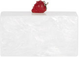 Thumbnail for your product : Edie Parker Jean Marbled Acrylic Strawberry Clutch Bag