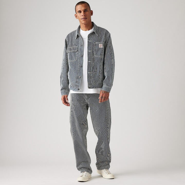 Levi's 568 Loose Straight Carpenter Men's Jeans - Aged RR Stripe