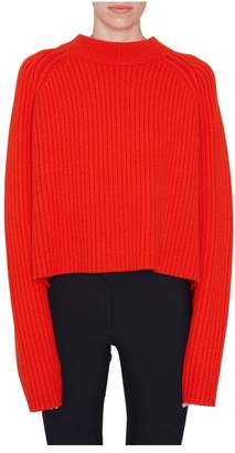 Proenza Schouler Red Crewneck Sweater With Slits