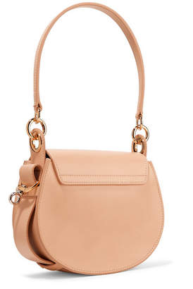 Chloé Tess Small Leather And Suede Shoulder Bag - Sand