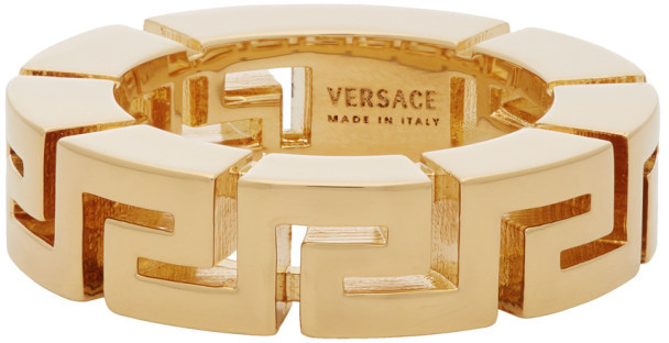 meander ring versace