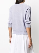 Thumbnail for your product : Peserico V-neck ribbed knit jumper