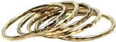 Thumbnail for your product : Sweet1985 Gold Filled Hammered Stackable Ring Set