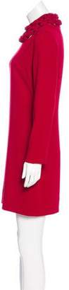 Diane von Furstenberg Long Sleeve Mini Dress