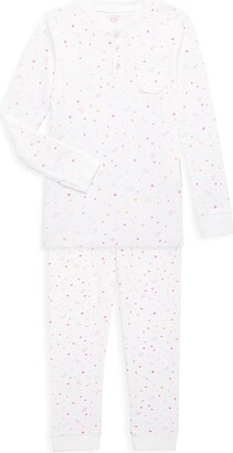 Marie Chantal Little Kid's & Kid's Star & Crown Print 2-Piece Pajama Set