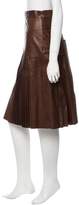 Thumbnail for your product : Givenchy Leather Pleated Skirt