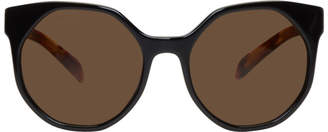 Prada Black Octagonal Sunglasses