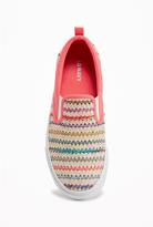 Thumbnail for your product : Old Navy Multi-Color Raffia Slip-Ons for Girls