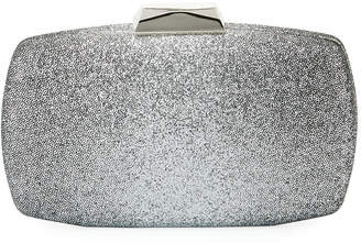 Neiman Marcus Ombre Glitter Oval Box Clutch Bag