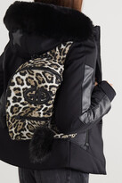 Thumbnail for your product : Goldbergh Handy Faux Fur And Leather-trimmed Leopard-print Shell Backpack