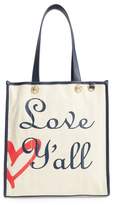 Thumbnail for your product : Draper James Love Y'all Vanderbilt Canvas Tote