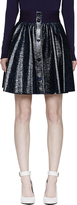 Thumbnail for your product : Roksanda Navy Laminated Wool A-Line Hunter Skirt