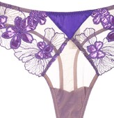 Thumbnail for your product : Fleur Du Mal Lace embroidered thong
