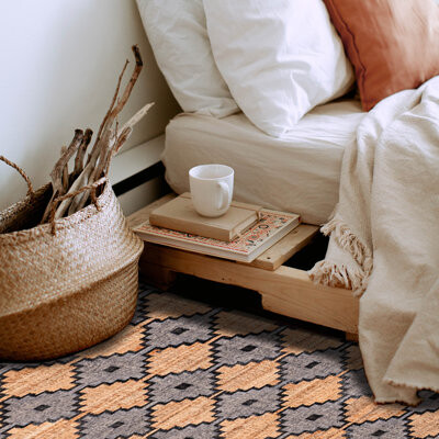 Isabelline Palas Denizli Tan Kilim 5'3\