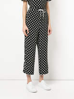 Thumbnail for your product : G.V.G.V. cropped polka-dot trousers
