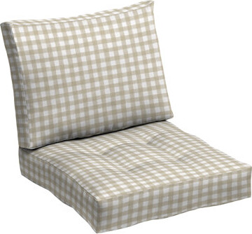 ARDEN x Alexandra Kay Plush Modern Tufted Polyfill Deep Seat Cushion Set, 24 x 24