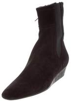Thumbnail for your product : Prada Sport Suede Wedge Ankle Boots w/ Tags