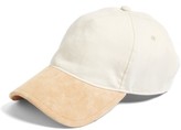 Thumbnail for your product : Rag & Bone Women's 'Marilyn' Suede Brim Baseball Cap - Beige