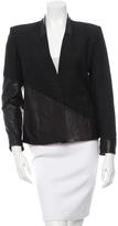 Thumbnail for your product : Helmut Lang Jacquard Leather-Accented Jacket