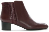 Thumbnail for your product : Lamica Burgundy Leather Reptile Insert Ankle Boots