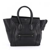 CÉLINE Luggage Handbag Grainy Leather Mini