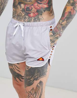 Ellesse Swim Shorts With Taping Exclusive In Lilac