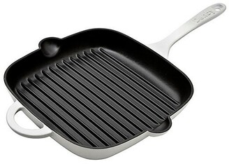 Denby Natural Canvas 10" Cast Iron Square Grill Pan Cream