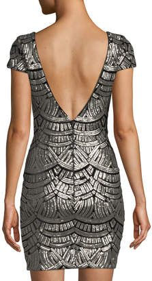 Dress the Population Tabitha Patterned Sequin Bodycon Dress