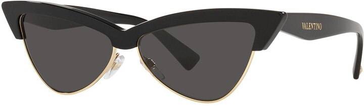 Valentino - Cat-Eye Acetate Sunglasses - Red - Valentino Eyewear