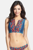Thumbnail for your product : Marc by Marc Jacobs 'Maysie Floral' Cropped Scuba Swim Top