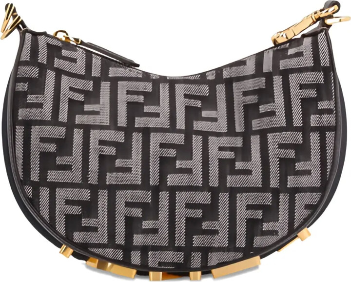 Fendi mini FF-jacquard cross-body bag