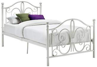 DHP Bombay Metal Bed - Twin - White - Dorel Home Products