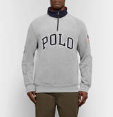 Thumbnail for your product : Polo Ralph Lauren Logo-appliqued Fleece Half-zip Sweatshirt - Gray