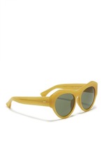 Thumbnail for your product : Nobrand x Linda Farrow angular acetate sunglasses