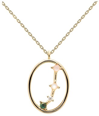 PDPAOLA Zodiac 18ct Gold Plated Necklace