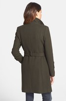 Thumbnail for your product : Elie Tahari 'India' Stand Collar Belted Wool Blend Coat