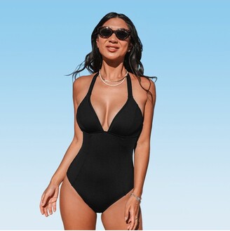 CUPSHE Women' Plunging Sweetheart Slim & Sculpt One-Piece