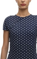 Thumbnail for your product : MARCIA Polka Dot Econyl Dress W/ Open Sides
