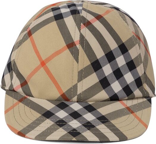 Burberry Children Checked Curved Peak Baseball Cap