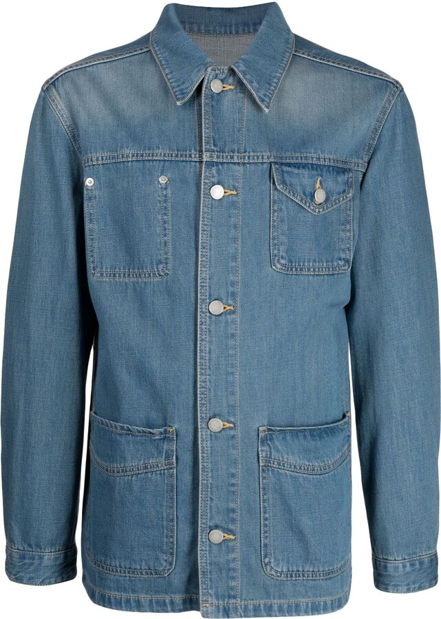 【PORTERNA】Boon the Cotton Jacket Man On The Boon. Long-Sleeve Cotton Denim Jacket - ShopStyle