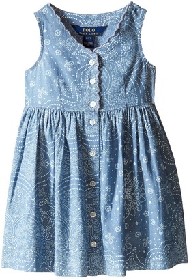 Polo Ralph Lauren Kids Chambray Woven Dress (Toddler)