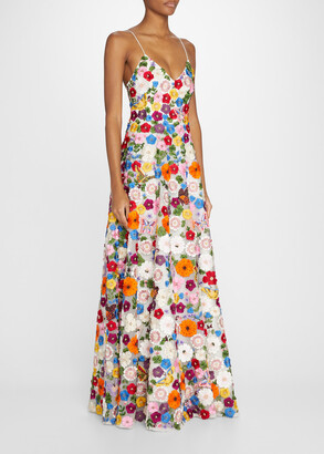 Domenica Embellished Floral Gown