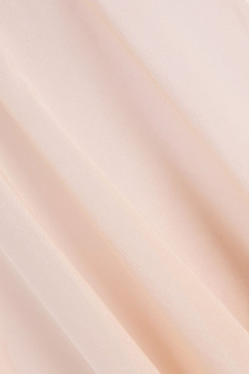 La Perla Embroidered Tulle-trimmed Silk-blend Chiffon Camisole