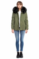Thumbnail for your product : Mr & Mrs Italy Army Mini Parka With Fur
