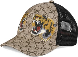 Gucci Tigers print GG Supreme baseball cap