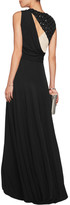 Thumbnail for your product : Just Cavalli Cutout Sequin-Embellished Tulle And Crepe Gown
