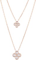 Thumbnail for your product : LATELITA - Flower Clover Double Layered Pendant Necklace Silver