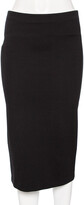 Black Jersey Contour Pencil Skirt M 