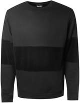Thumbnail for your product : boohoo Colour Block Velour Panel Sweater