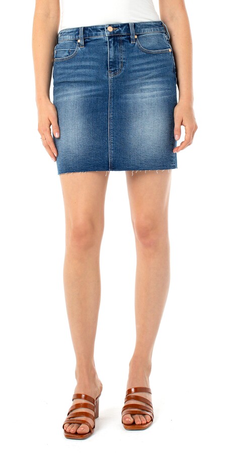 liverpool jean skirt